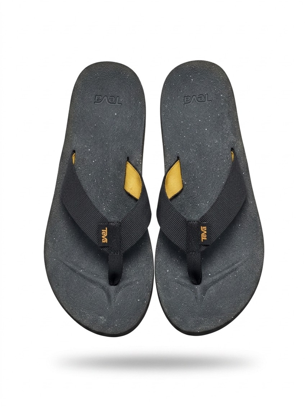 Teva ReFlip Unisex Mens 8 / Womend 10 Sandals Black Thong Flip Flops S/N 1124044